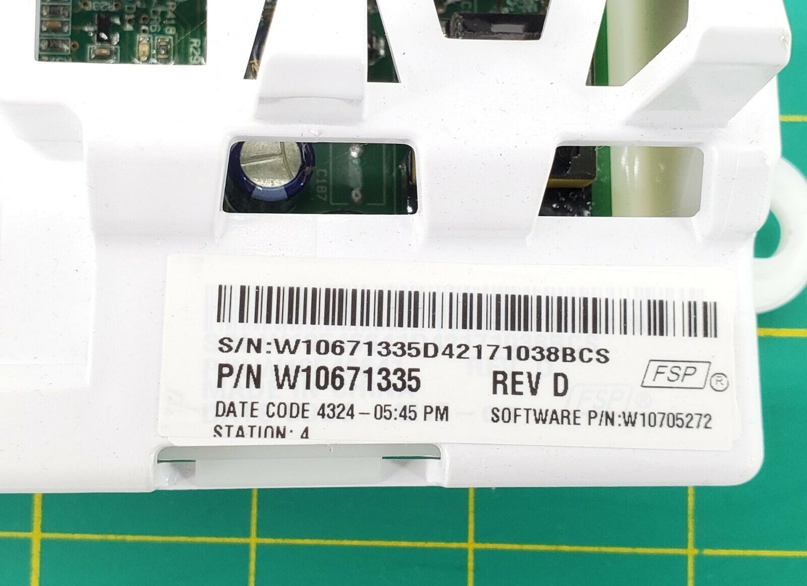 Whirlpool Washer Control  W10671335