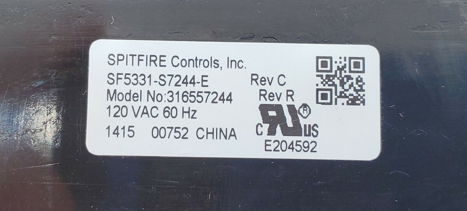 Frigidaire Range Control 316557244