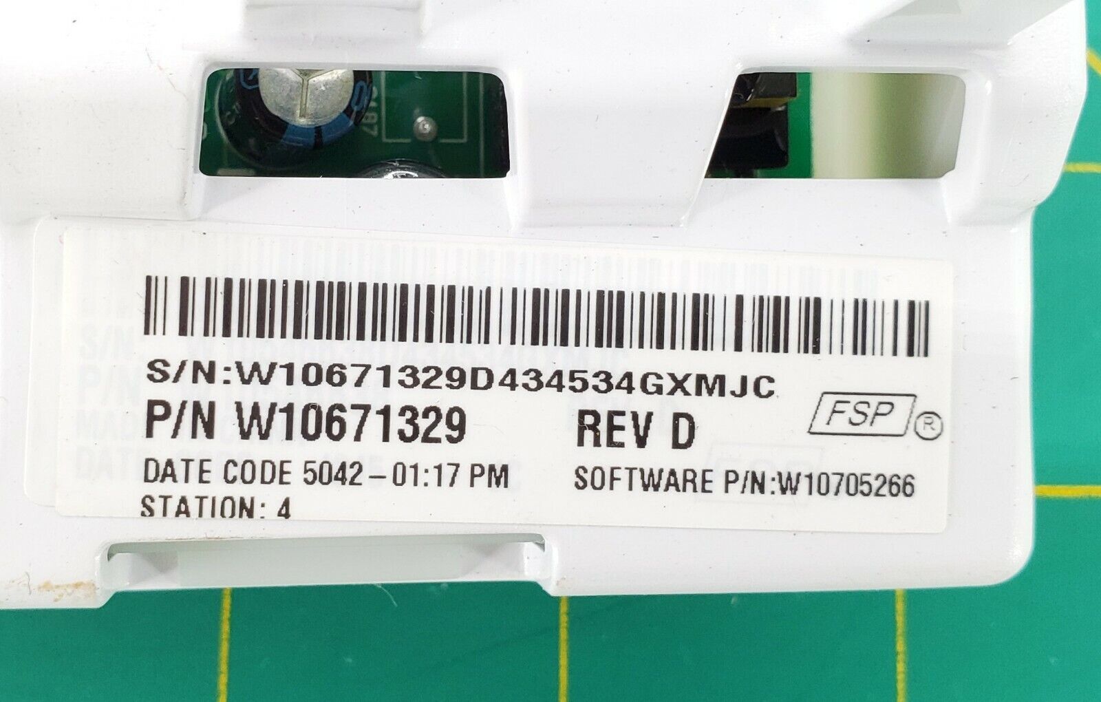 Whirlpool Washer Control  W10671329