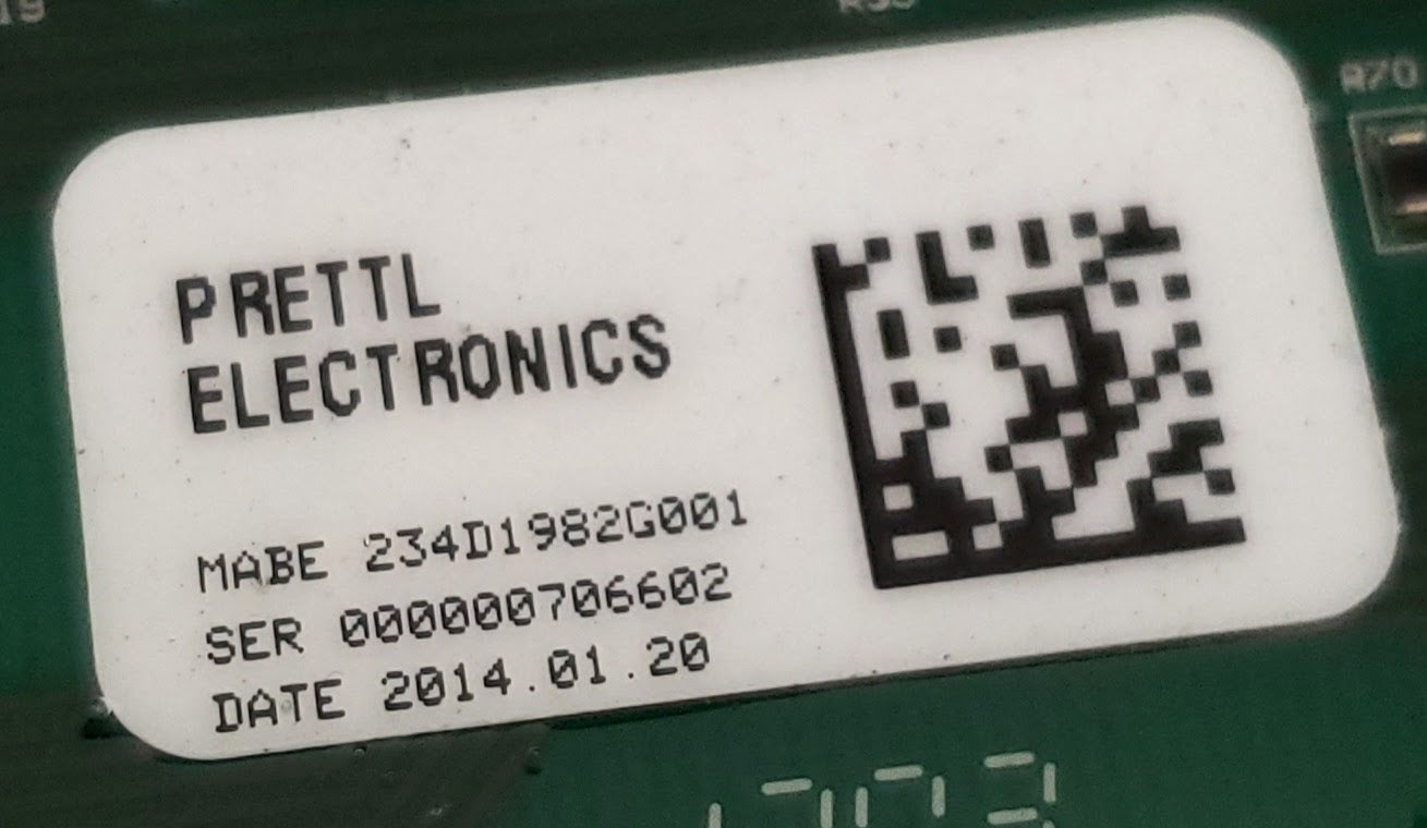 GE Dryer Control 234D1982G001