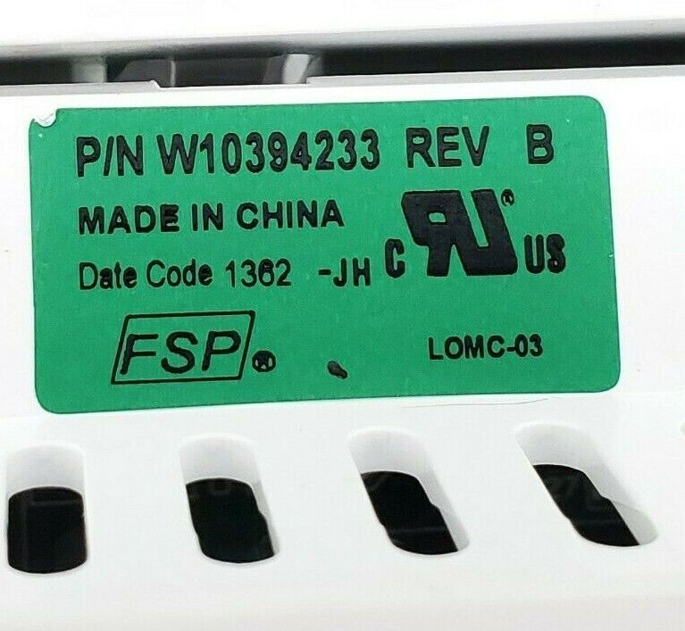 Whirlpool Washer Control Board W10394233