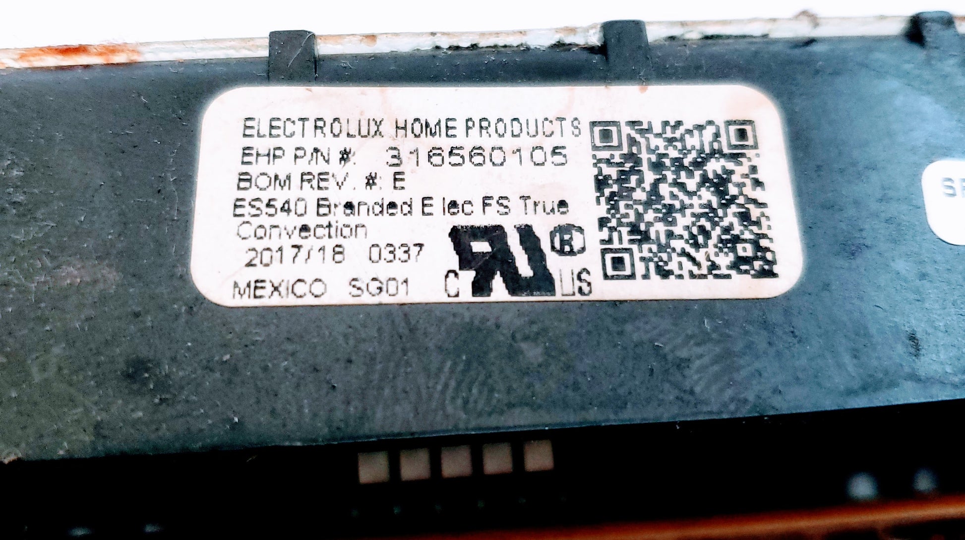 Frigidaire Range Control 316560105