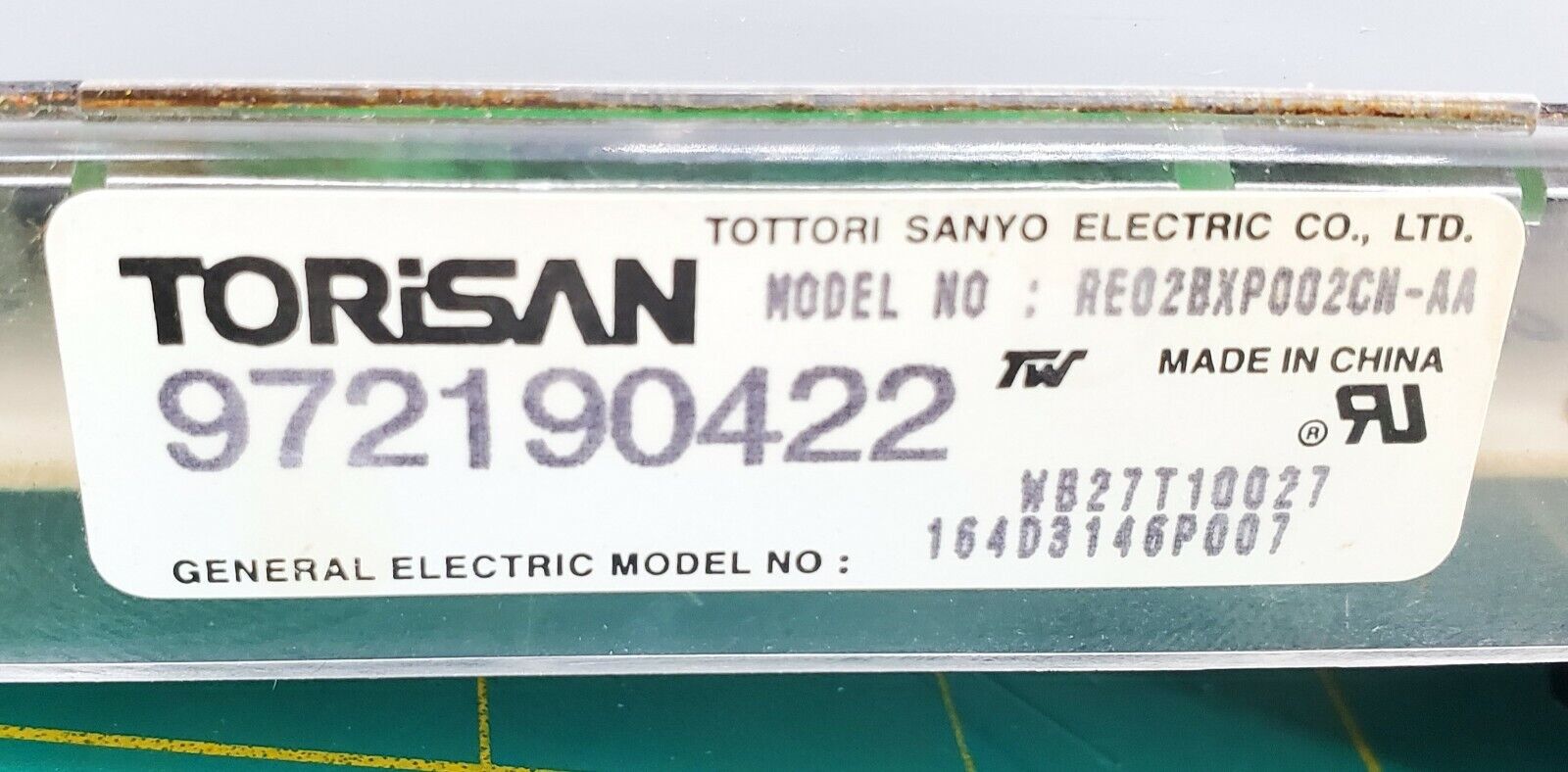 GE Range Control  WB27T10027