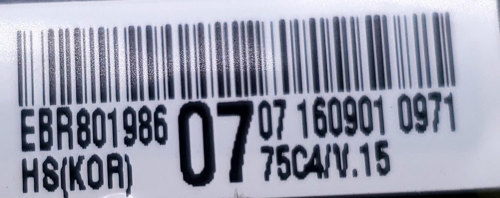 LG Dryer Control EBR80198607
