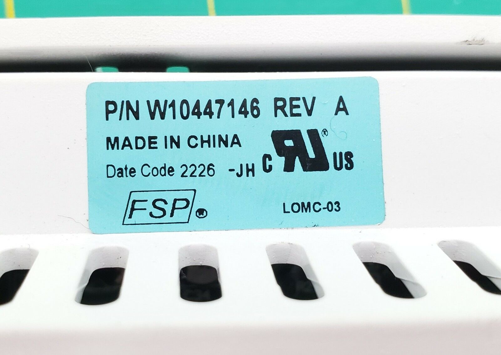 Whirlpool Washer Control Board W10447146