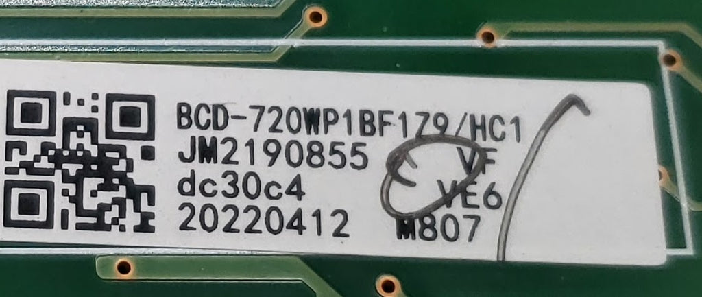 Hisense Refrigerator Control 720WP1BF1Z9