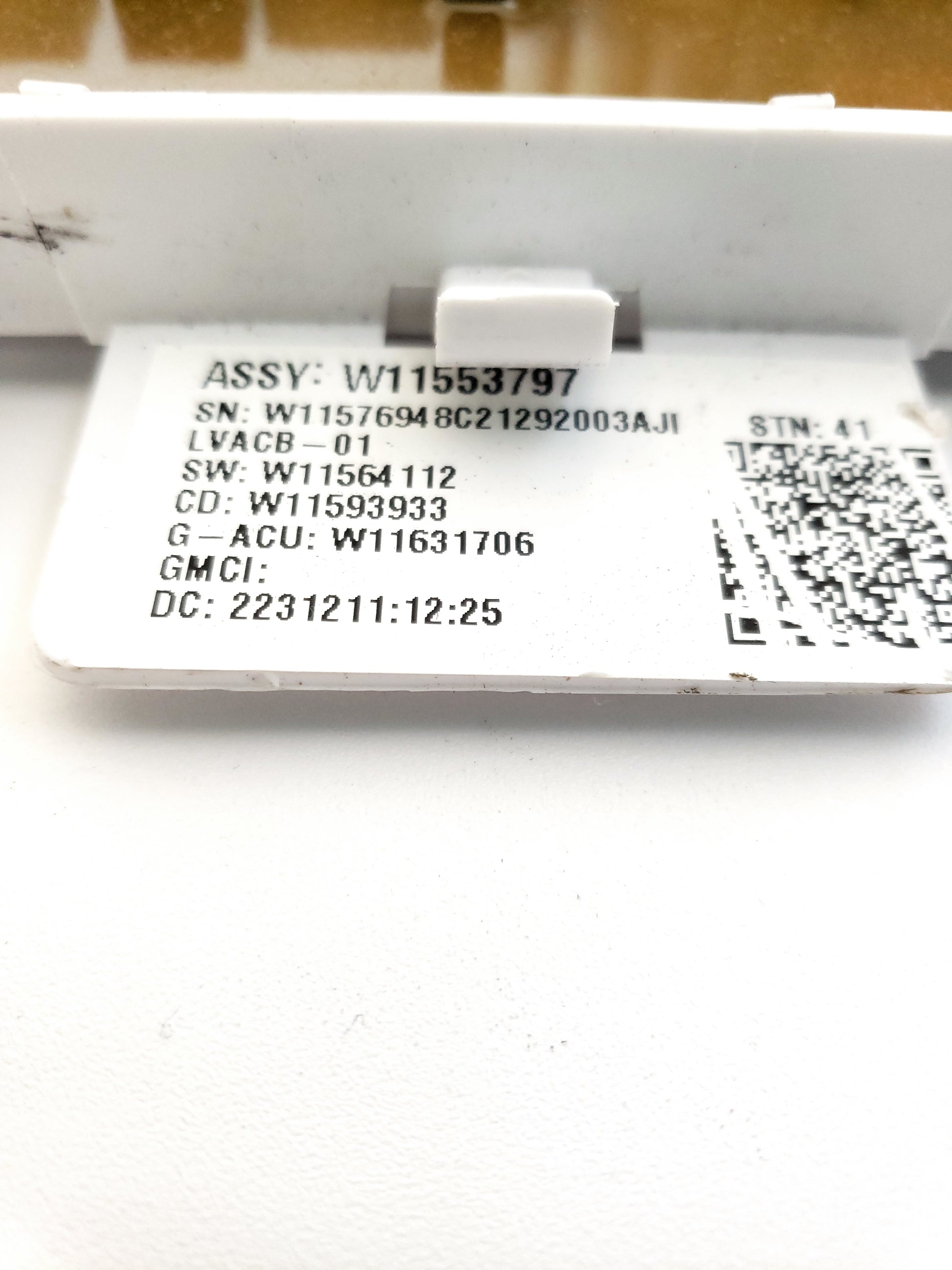Whirlpool Washer Control Board W11553797