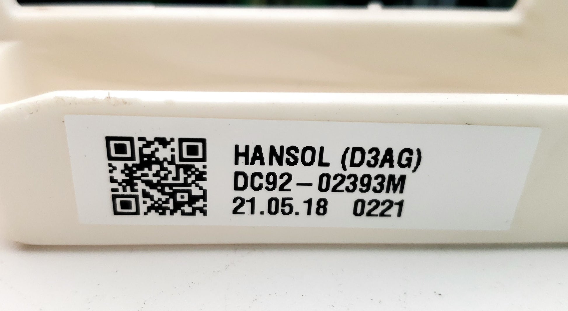 Samsung Washer Control DC92-02393M