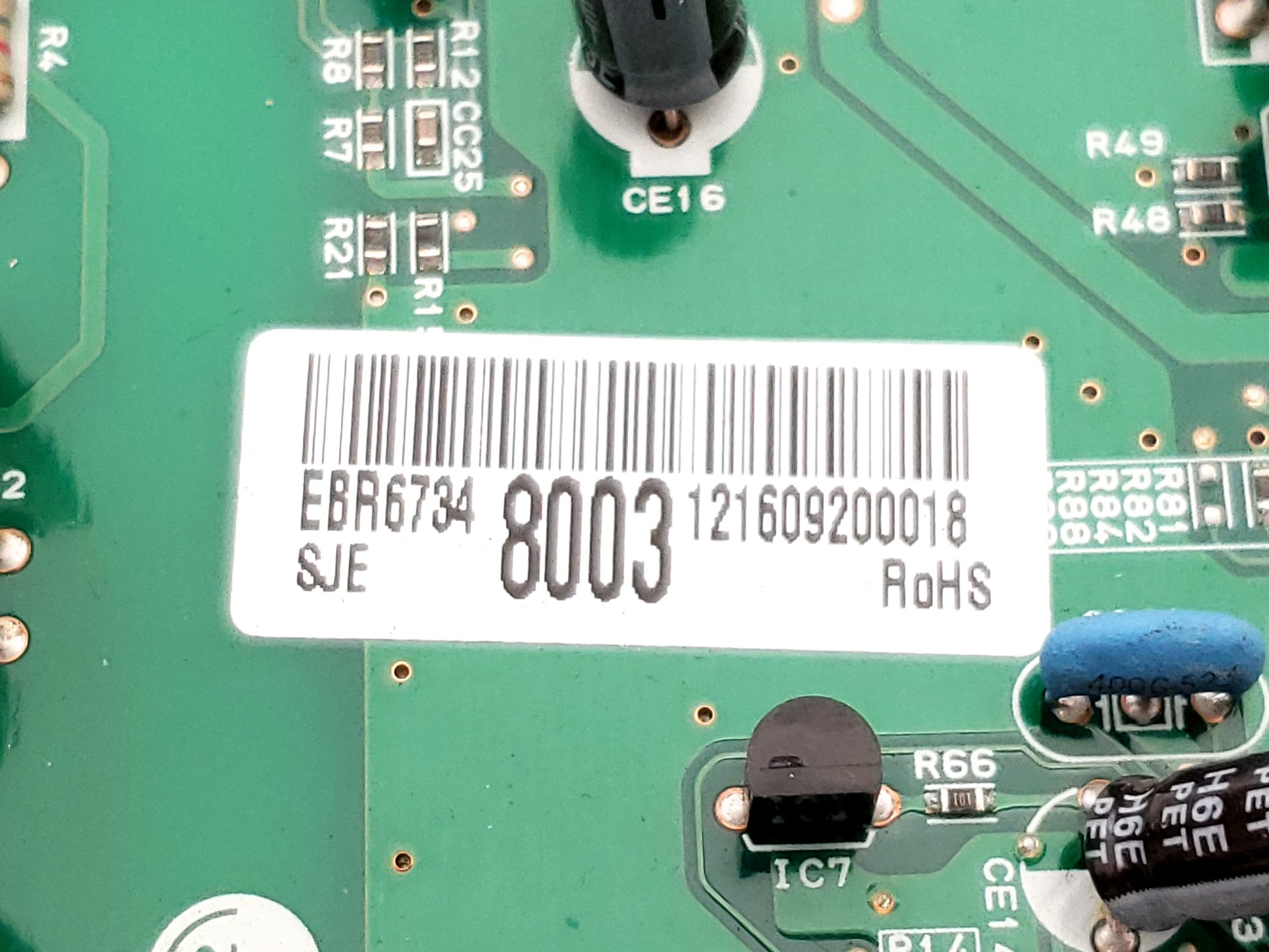LG Refrigerator Control Board EBR67348003