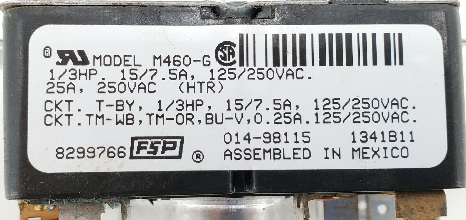 Whirlpool Dryer Timer 8299766