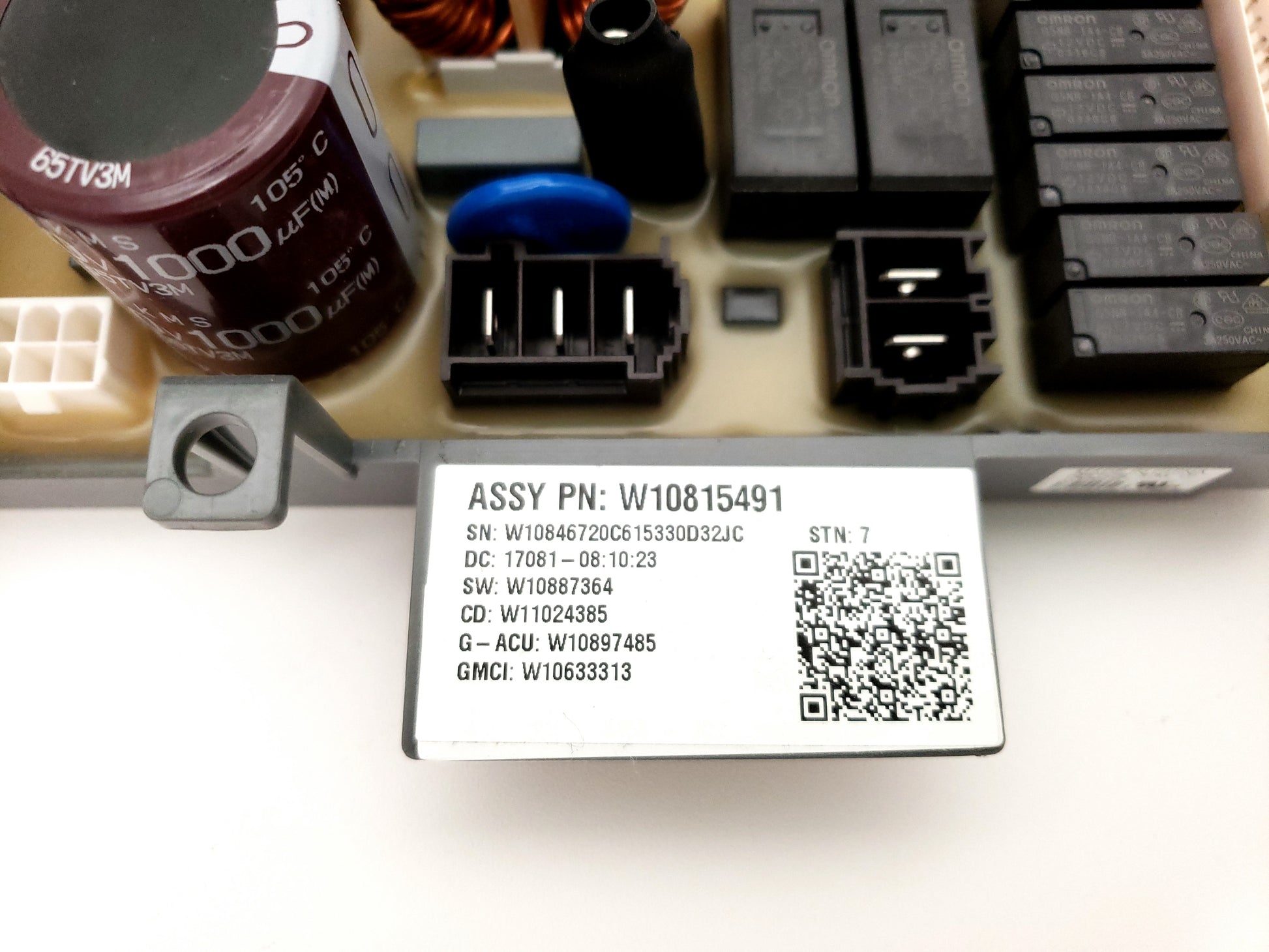 Whirlpool Washer Control W10815491