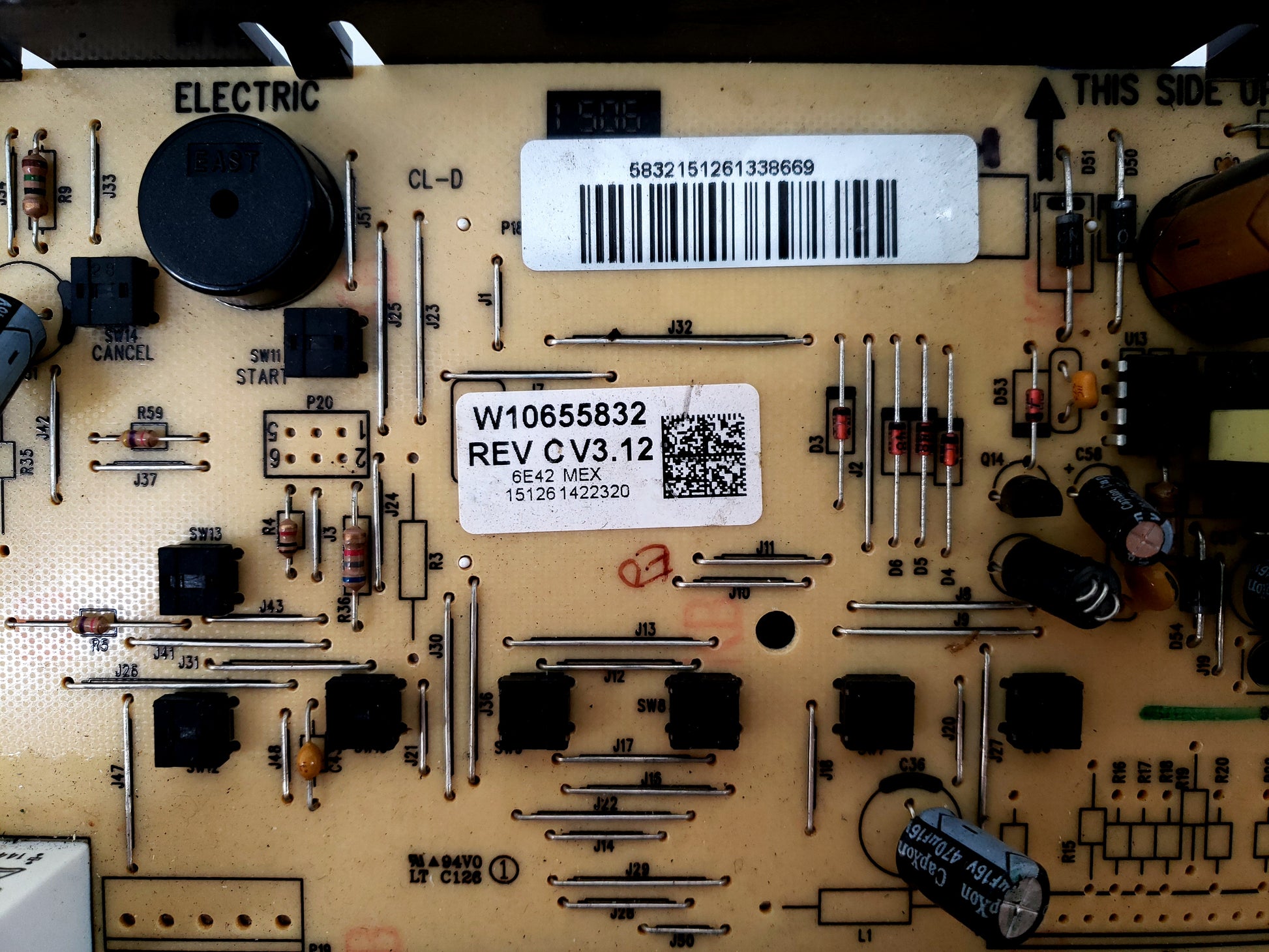 OEM  Maytag Range Control W10655832