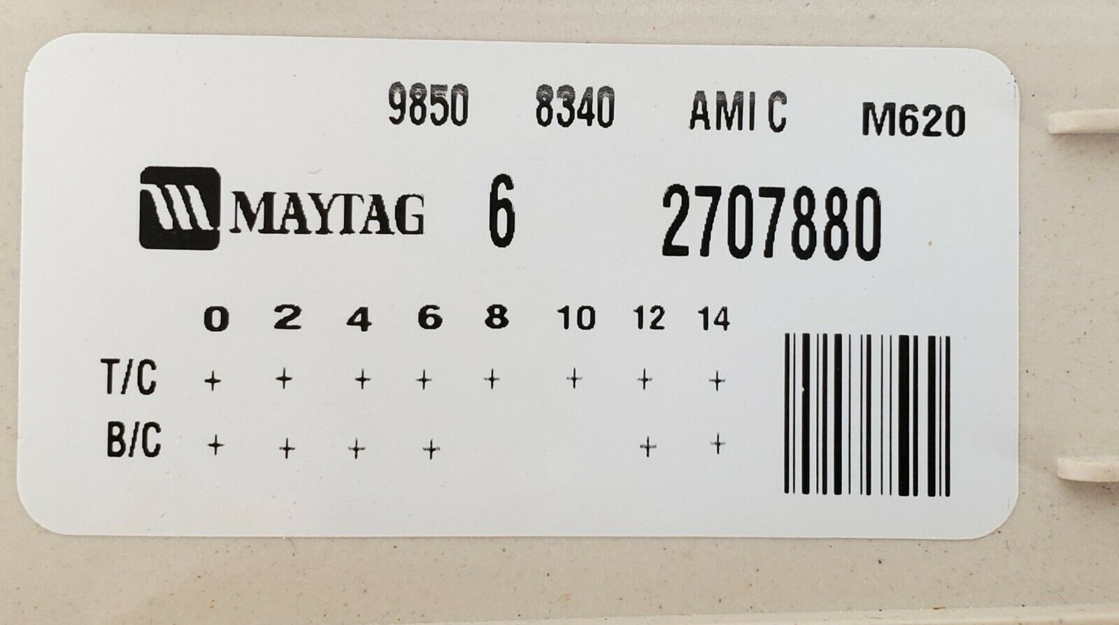 Maytag Washer Timer 62707880