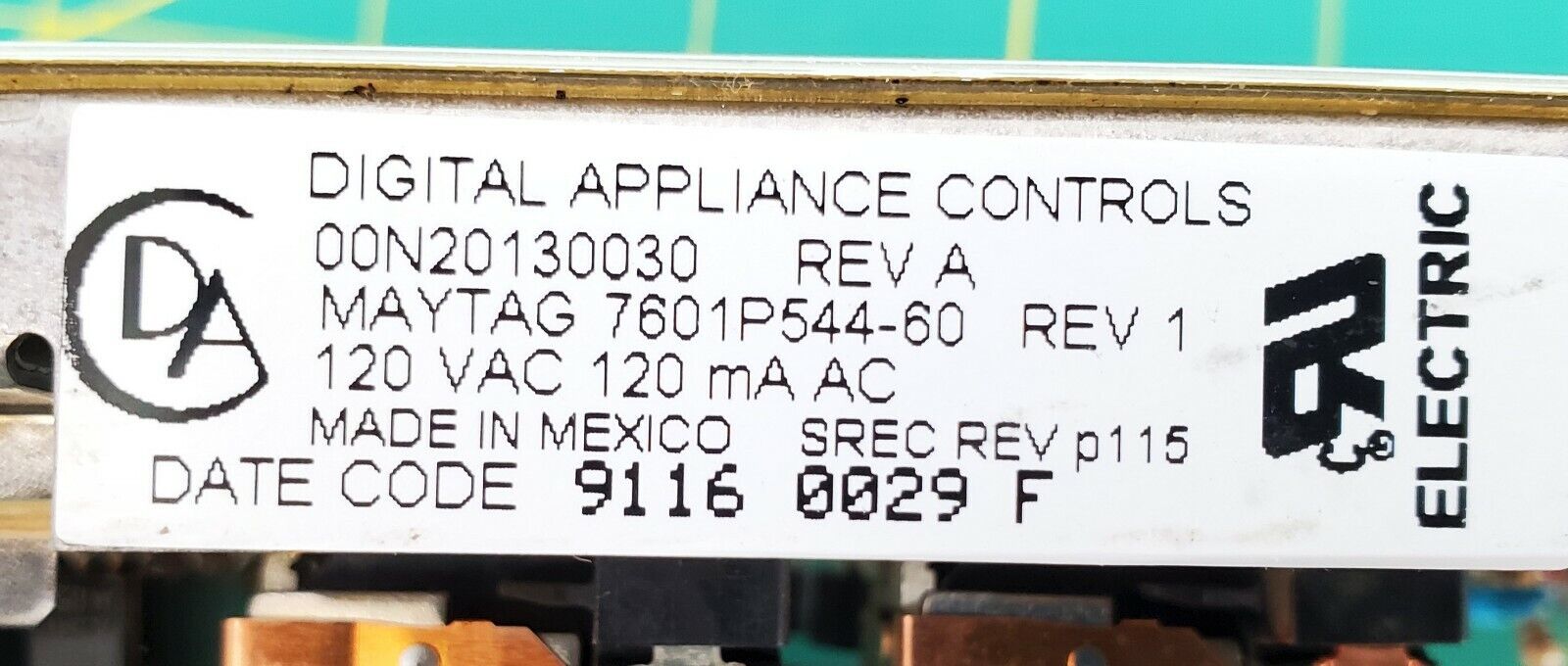 Jenn-Air Range Control 7601P544-60