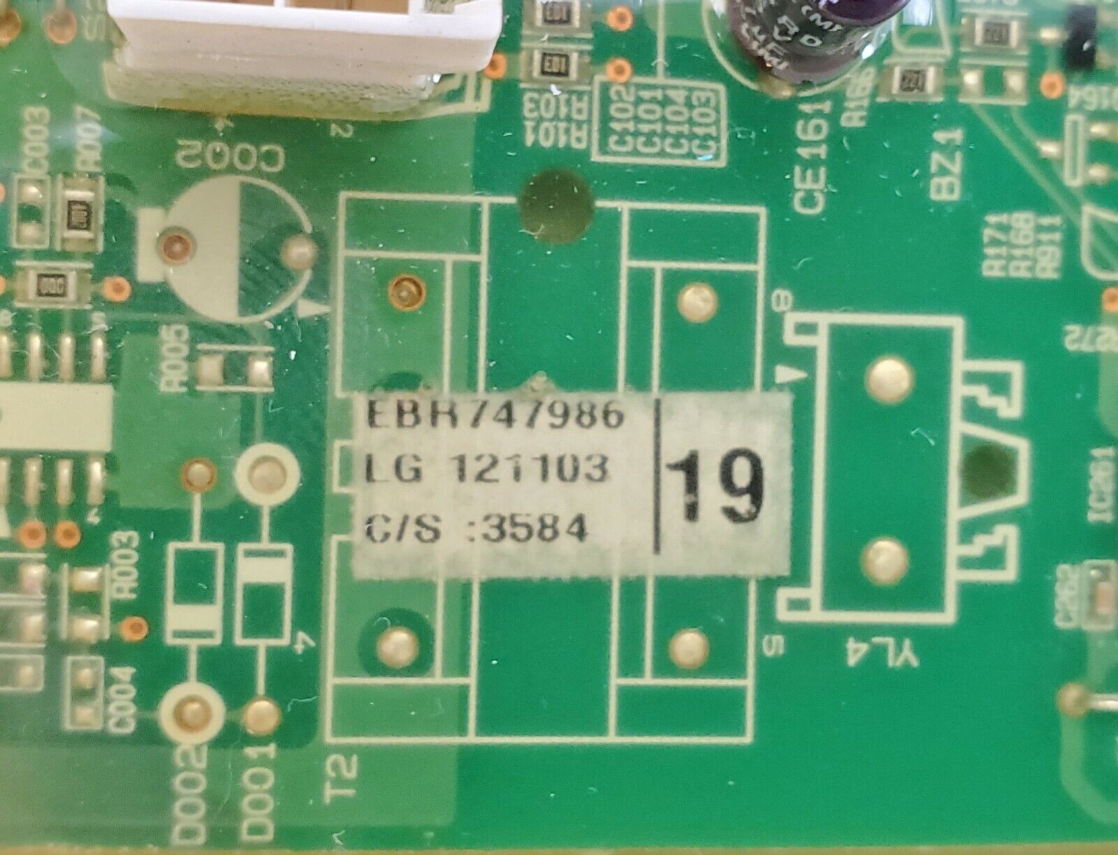 LG Washer Control Board EBR74798619