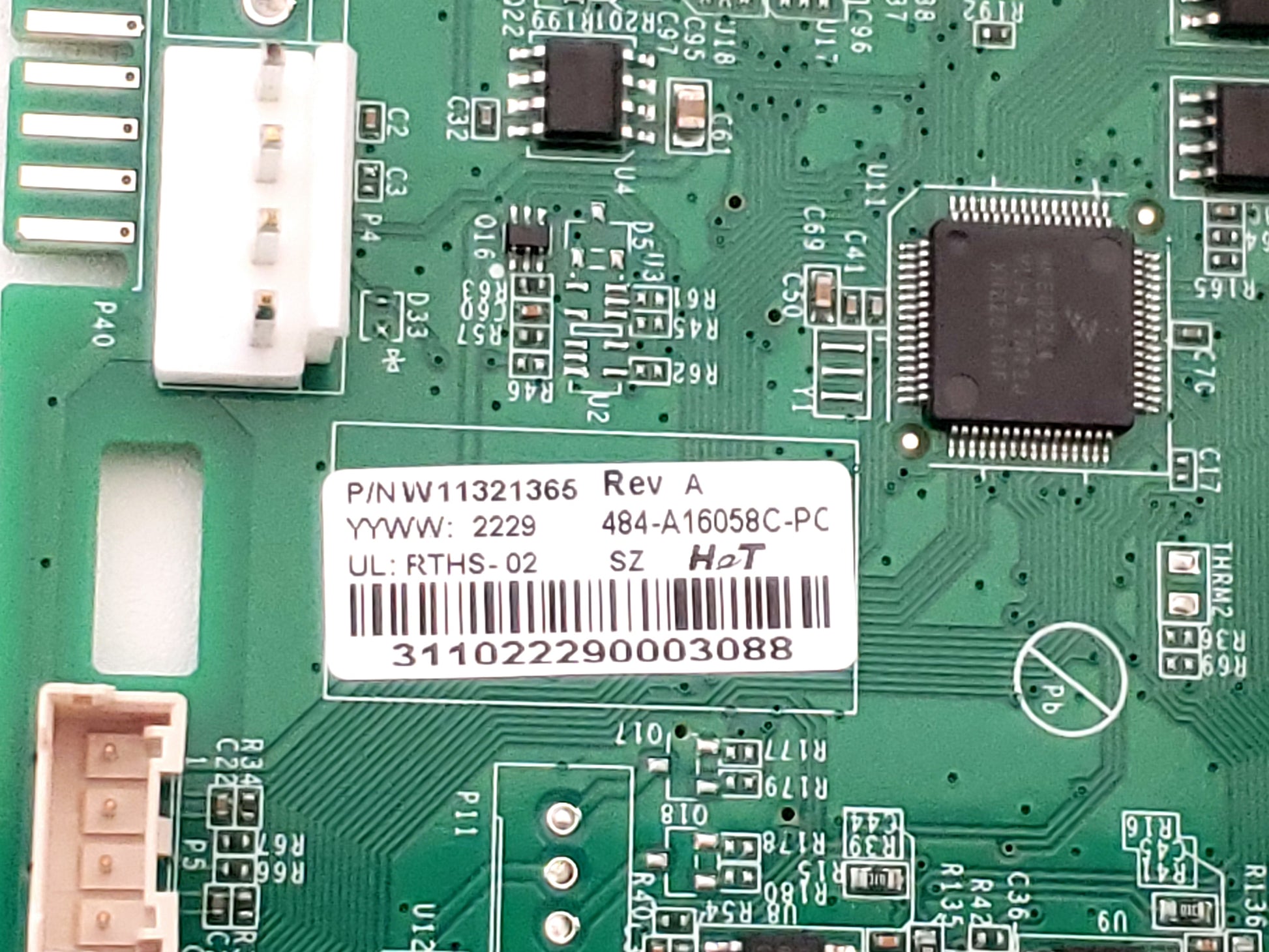 Whirlpool Refrigerator Control Board W11321365