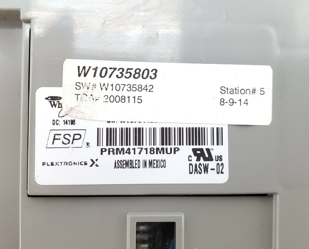 Maytag Dishwasher Control W10735803