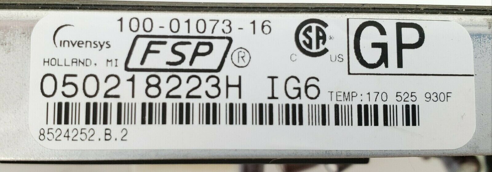 Whirlpool Range Control 8524252
