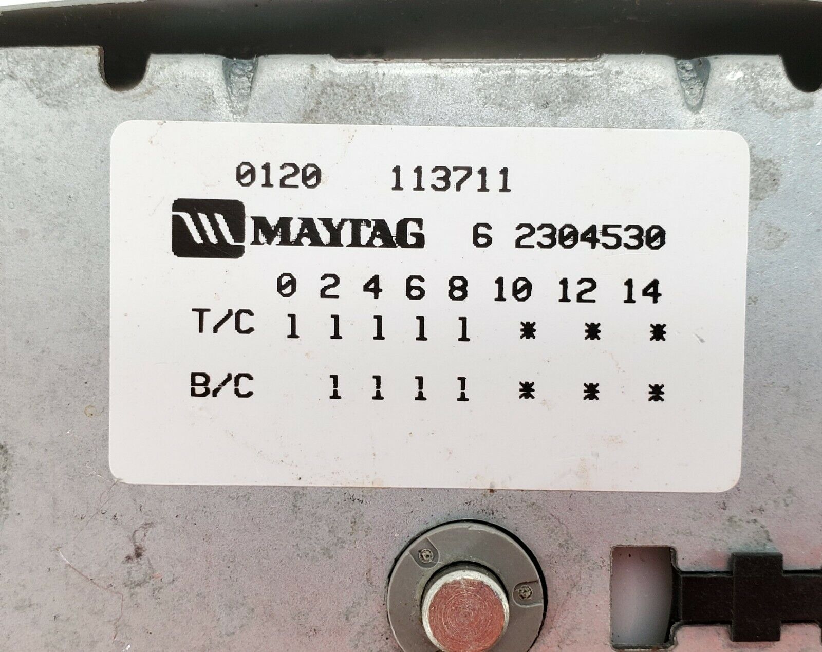 Maytag Washer Timer 62304530