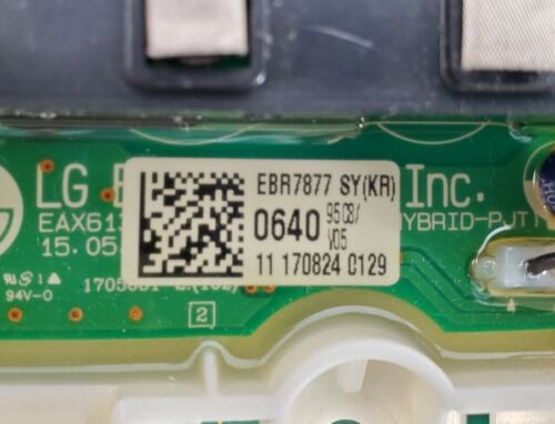 New LG Washer Control Board EBR78770640