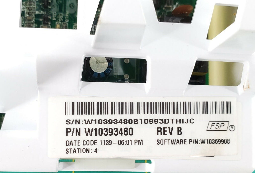 Whirlpool Washer Control W10393480