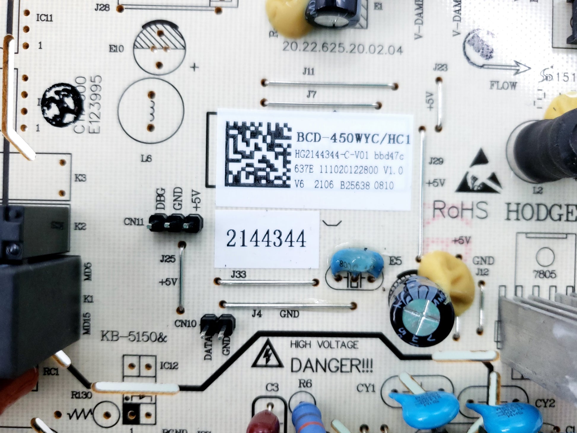 Hisense Refrigerator Control Board K2144344