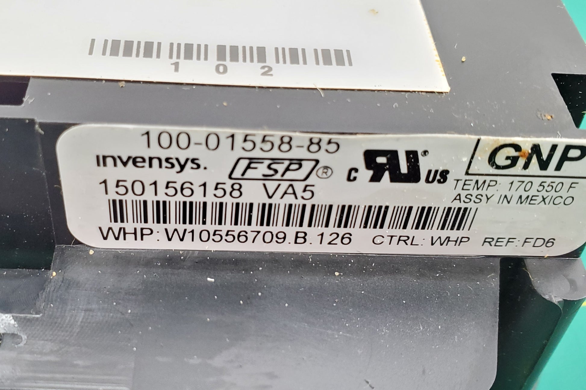 Whirlpool Range Control W10556709