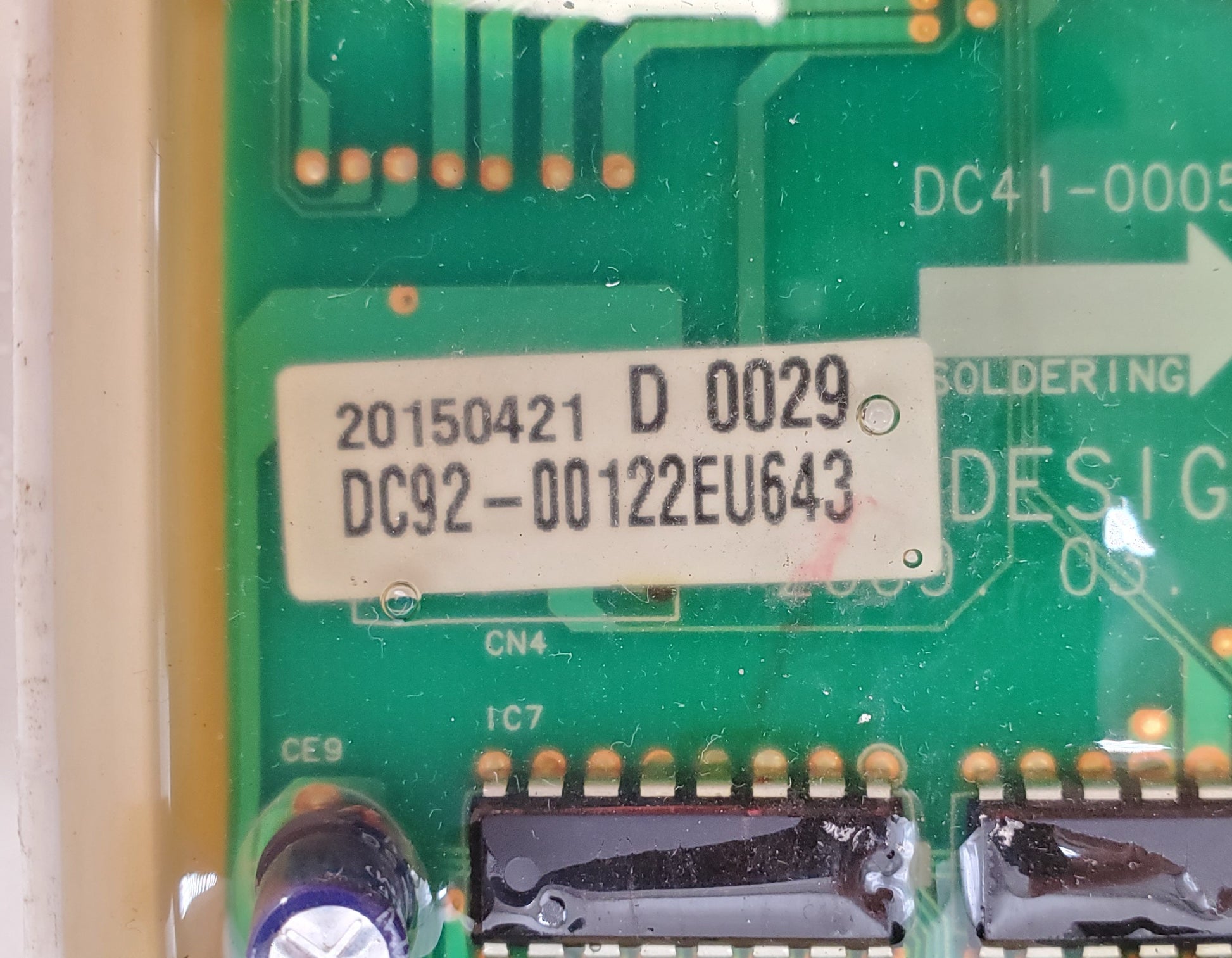 Samsung Washer Control DC92-00122E