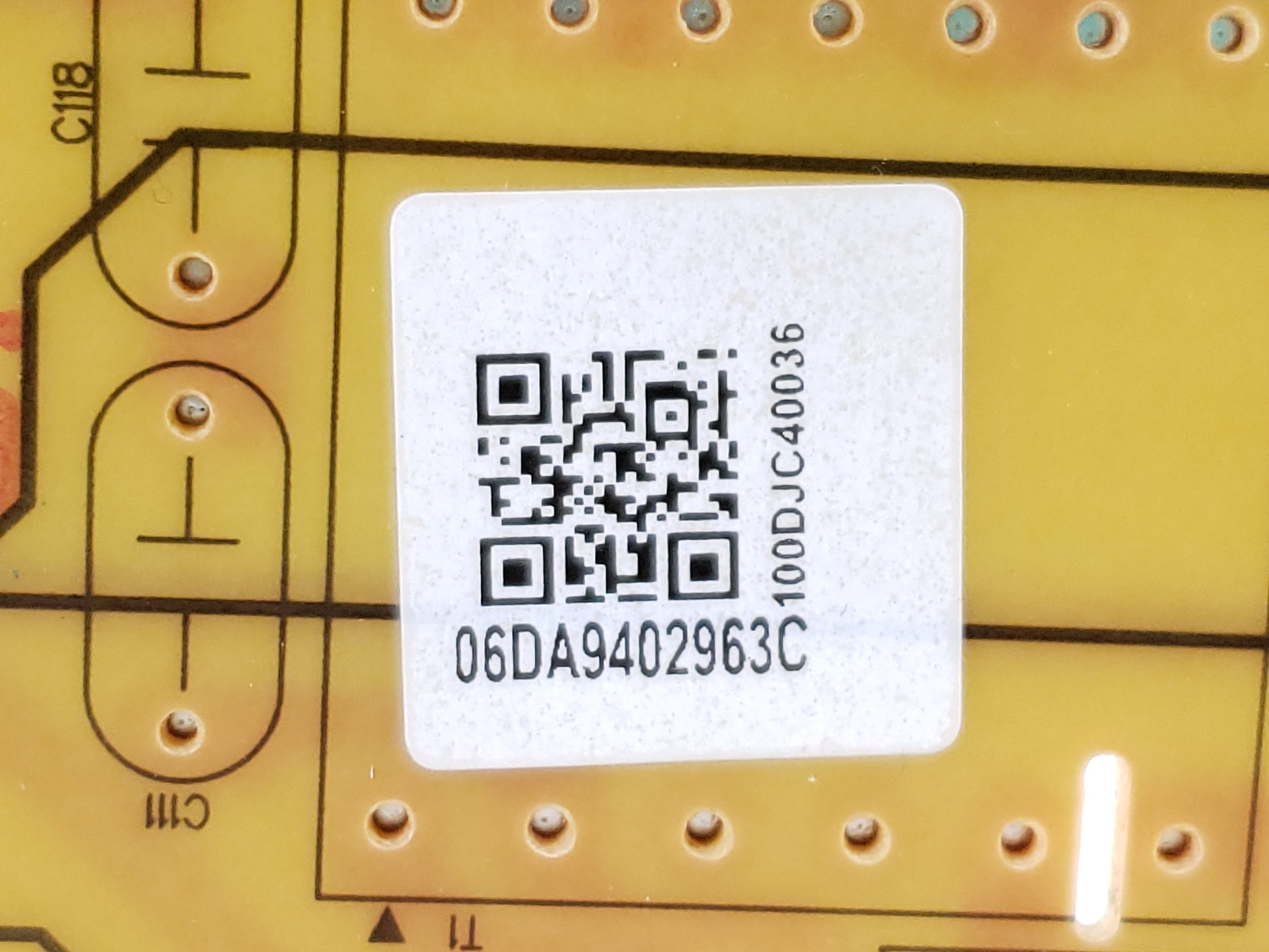 Samsung Refrigerator Control Board DA94-02963C