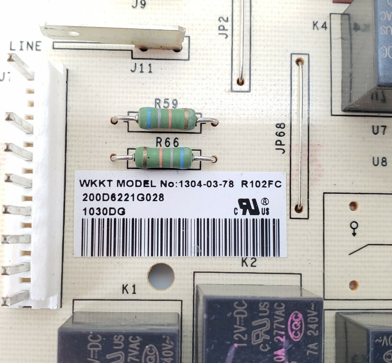 OEM  GE Refrigerator Control Board 200D6221G028