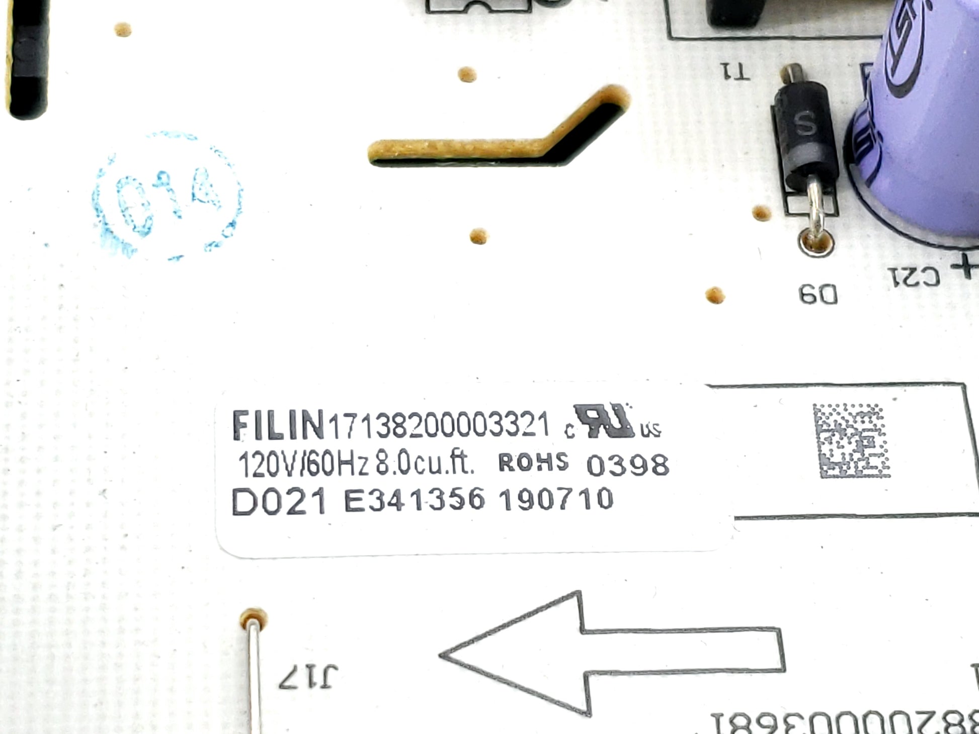 Midea Washer Control Board 17138200003321