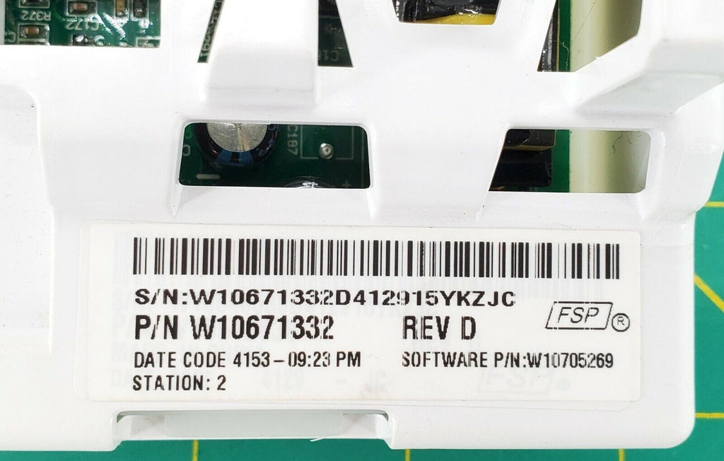 Whirlpool Washer Control W10671332
