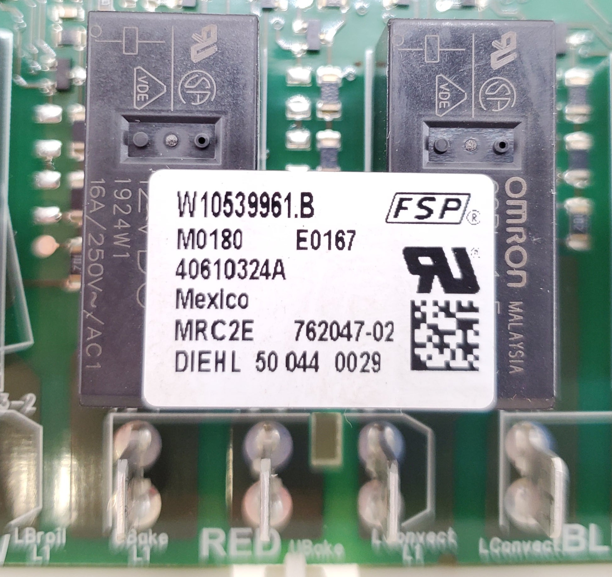 OEM  Whirlpool Range Control Board W10539961