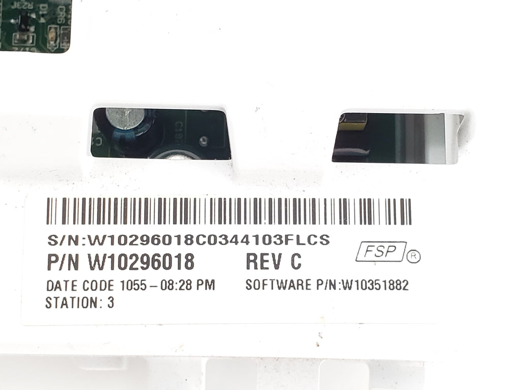 Whirlpool Washer Control Board W10296018