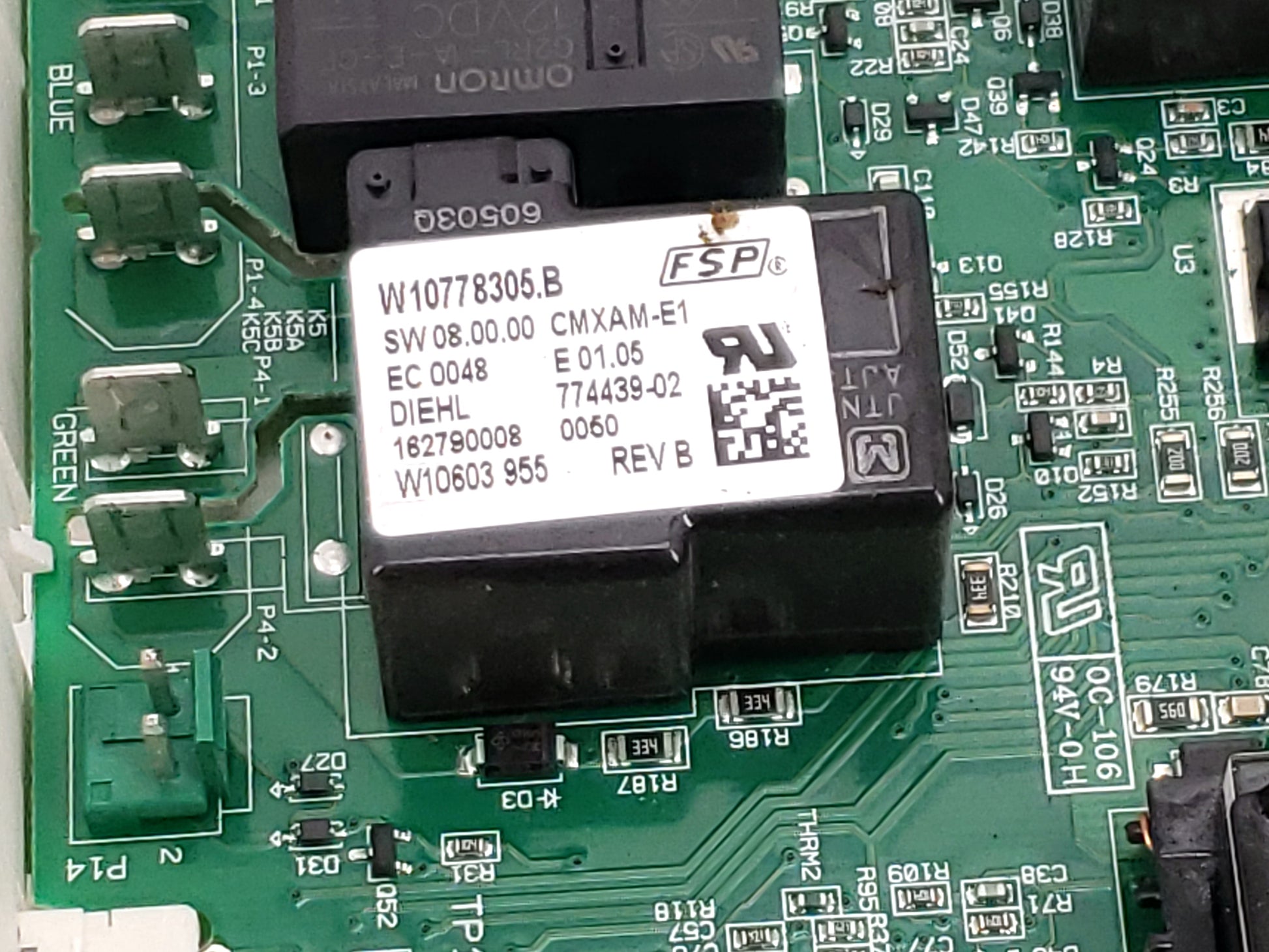 OEM  Whirlpool Range Control Board W10778305