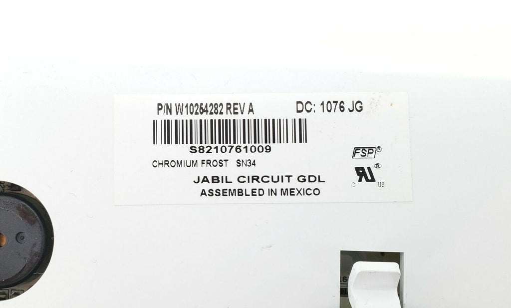 Whirlpool Fridge Control W10254282