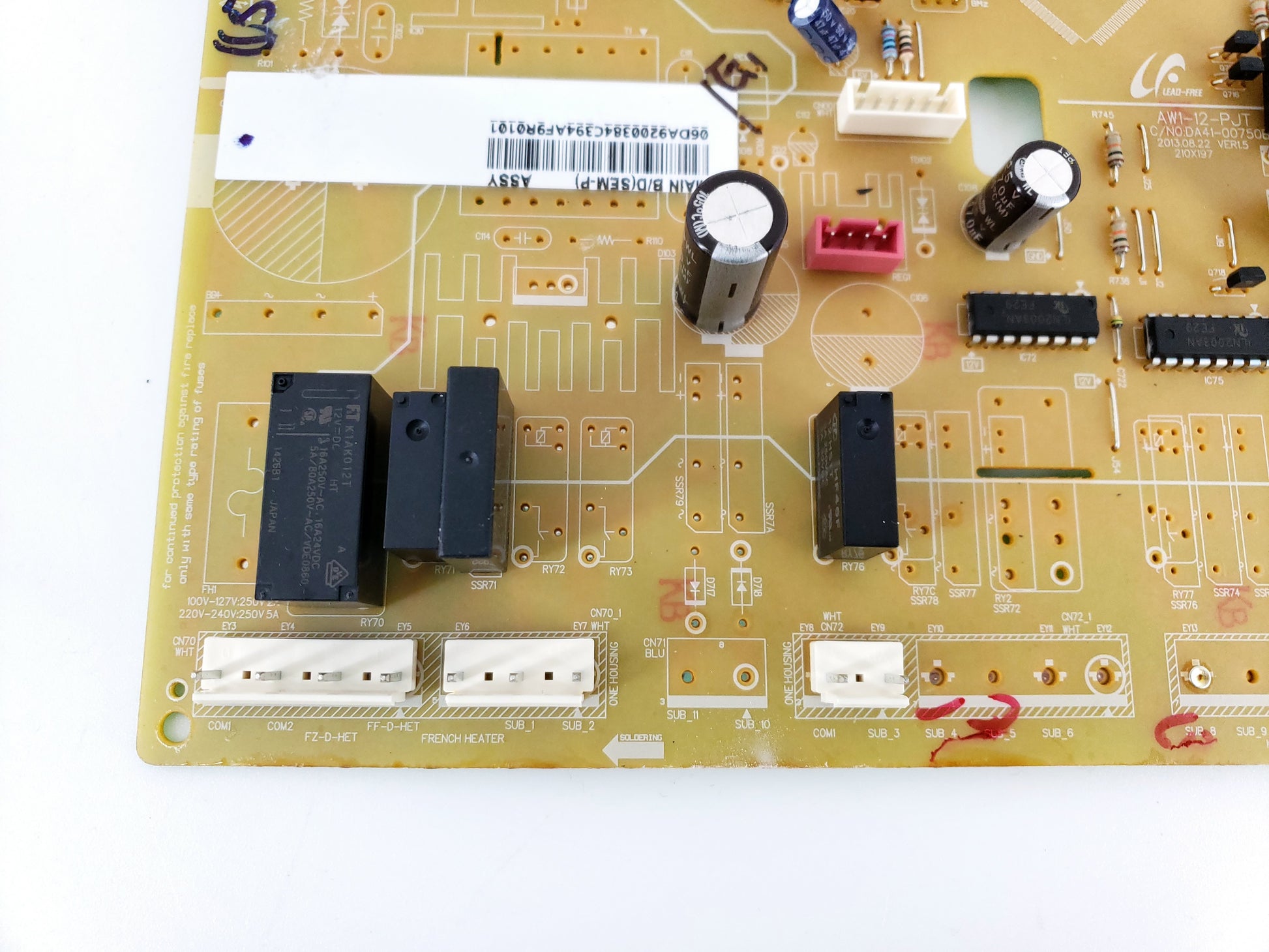Samsung Refrigerator Control Board DA92-00384C