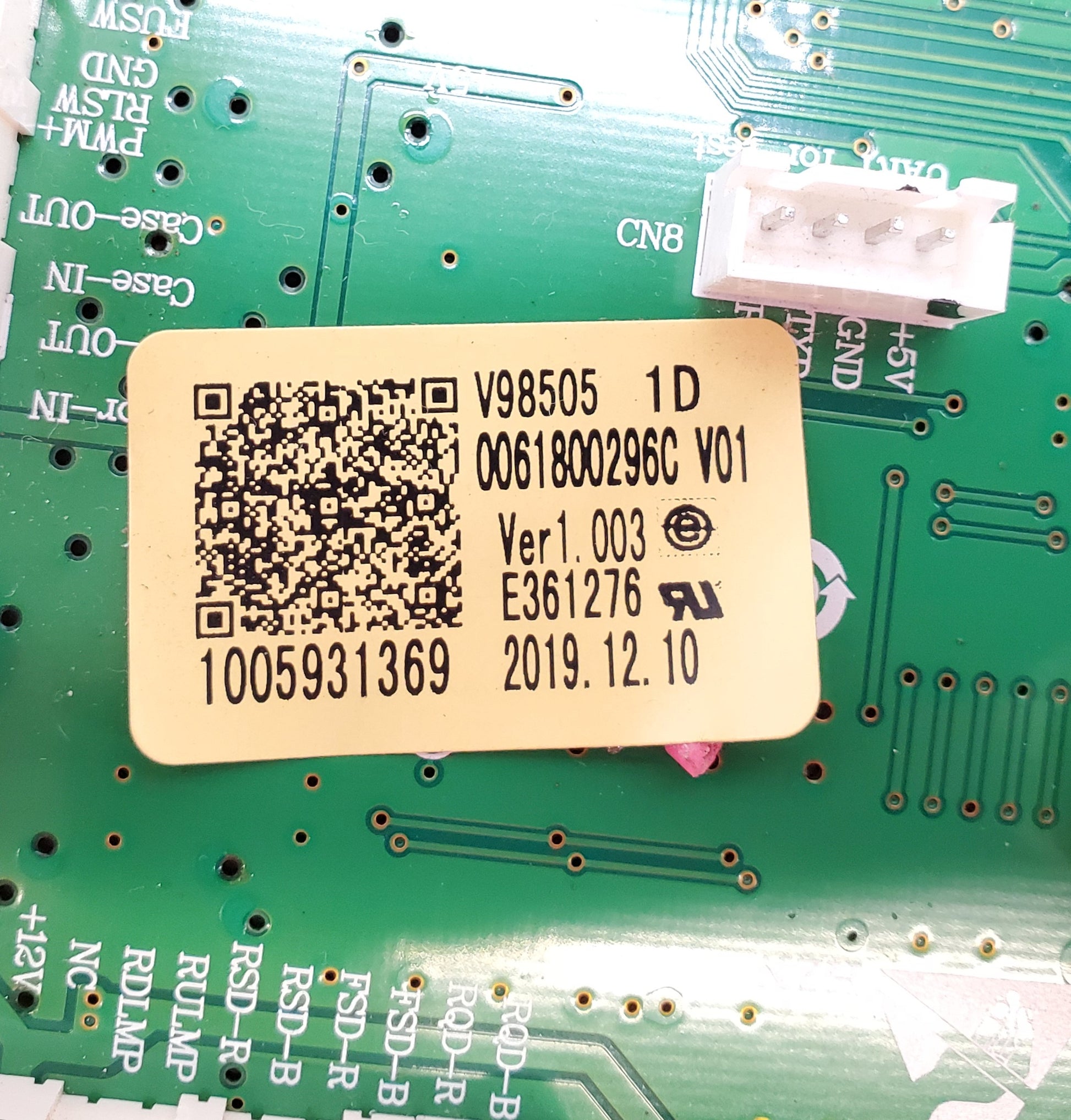 Haier Refrigerator Control Board 0061800296