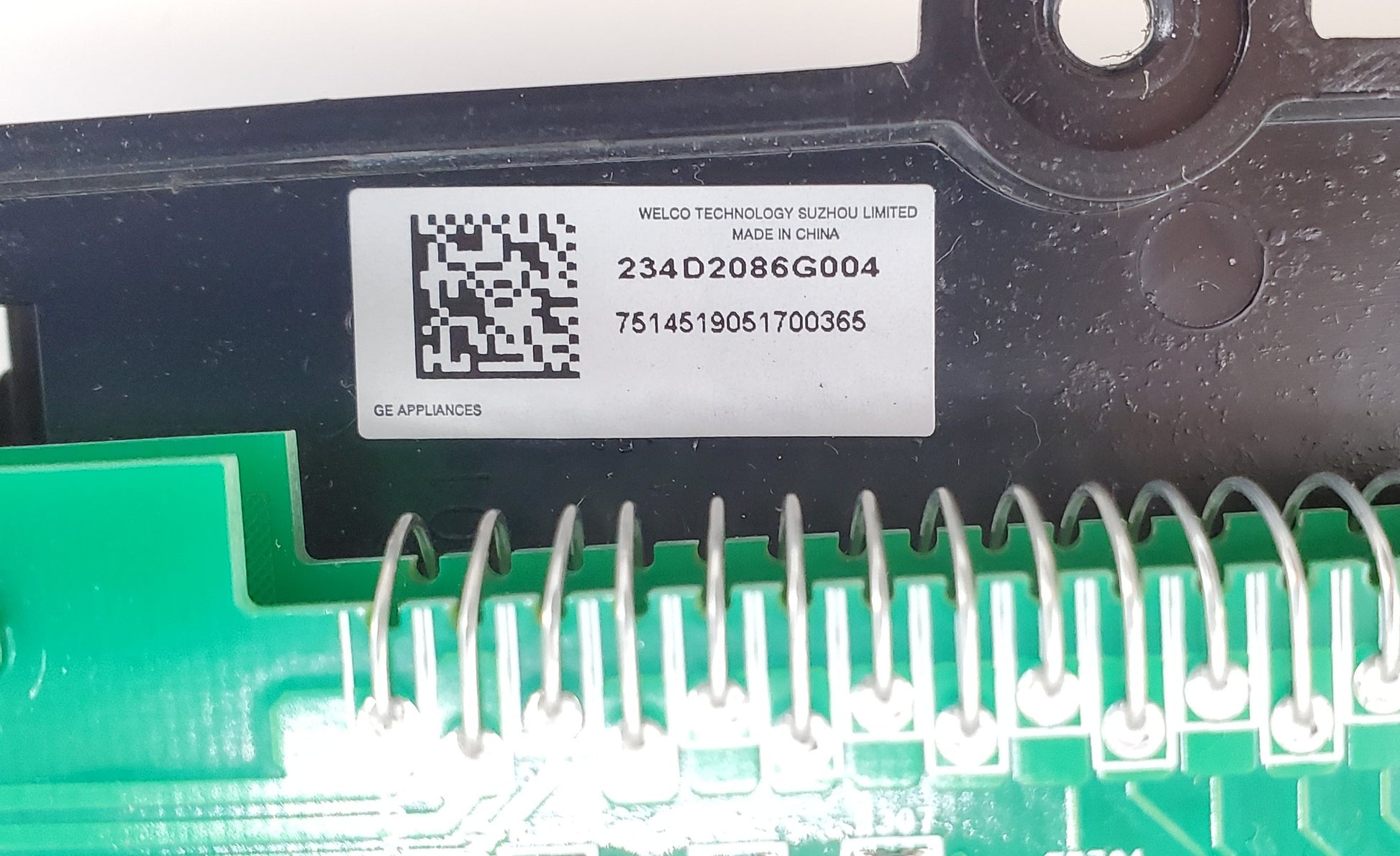 OEM  GE Dryer Interface Board 234D2086G004