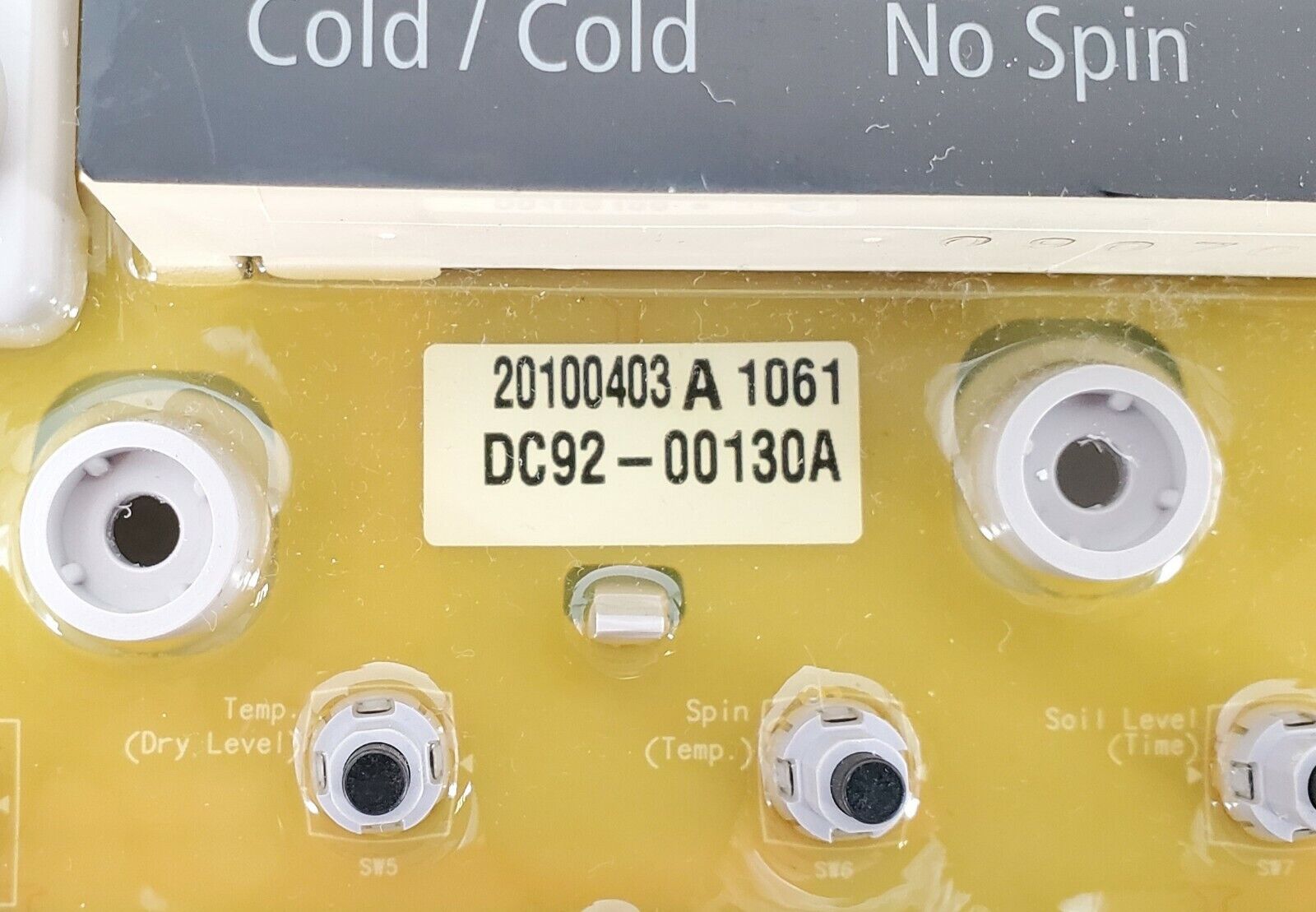 Samsung Washer Control DC92-00130A