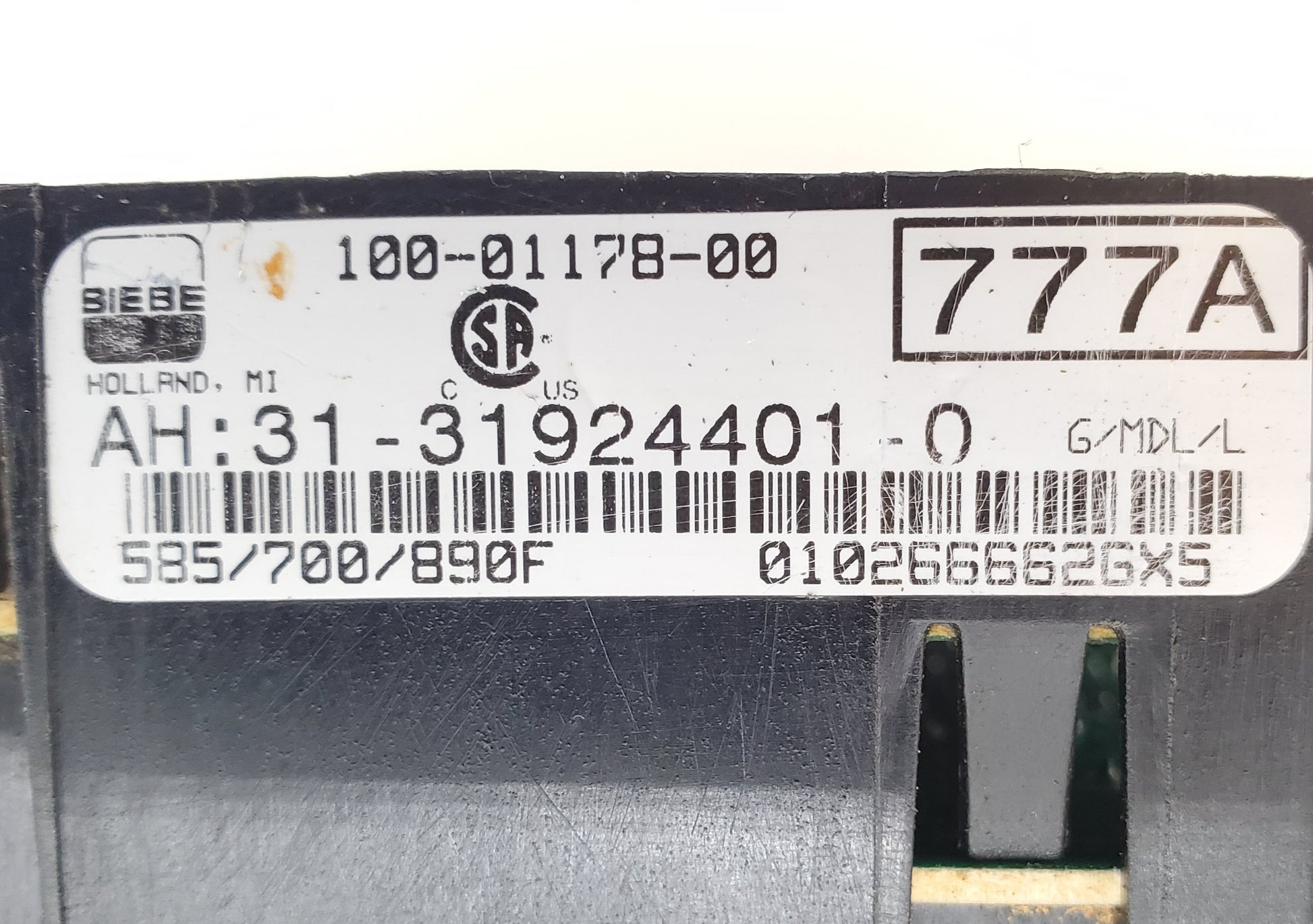 Amana Range Control Board