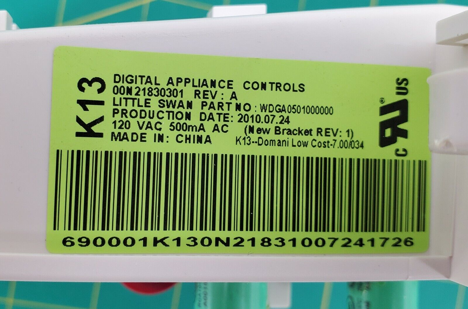 GE Washer Control Board 00N21830301