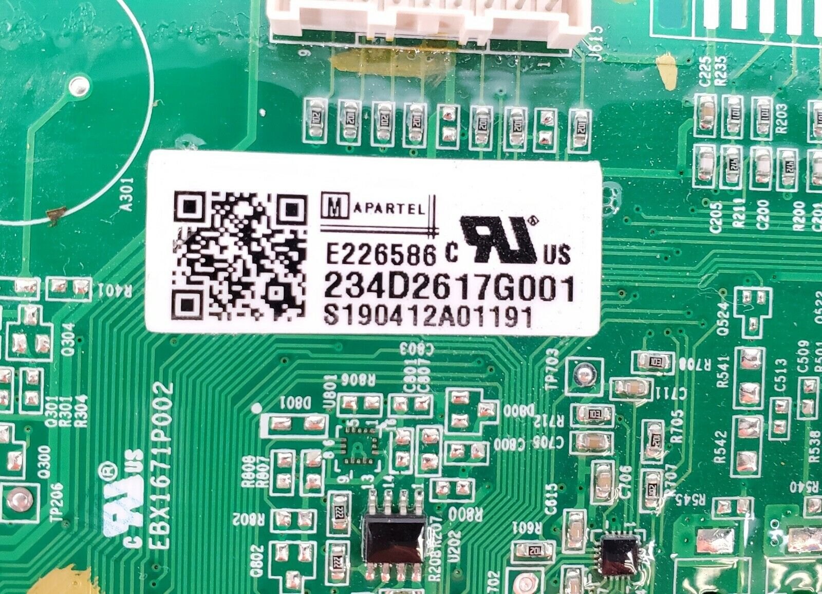 GE Washer Control Board 234D2617G001