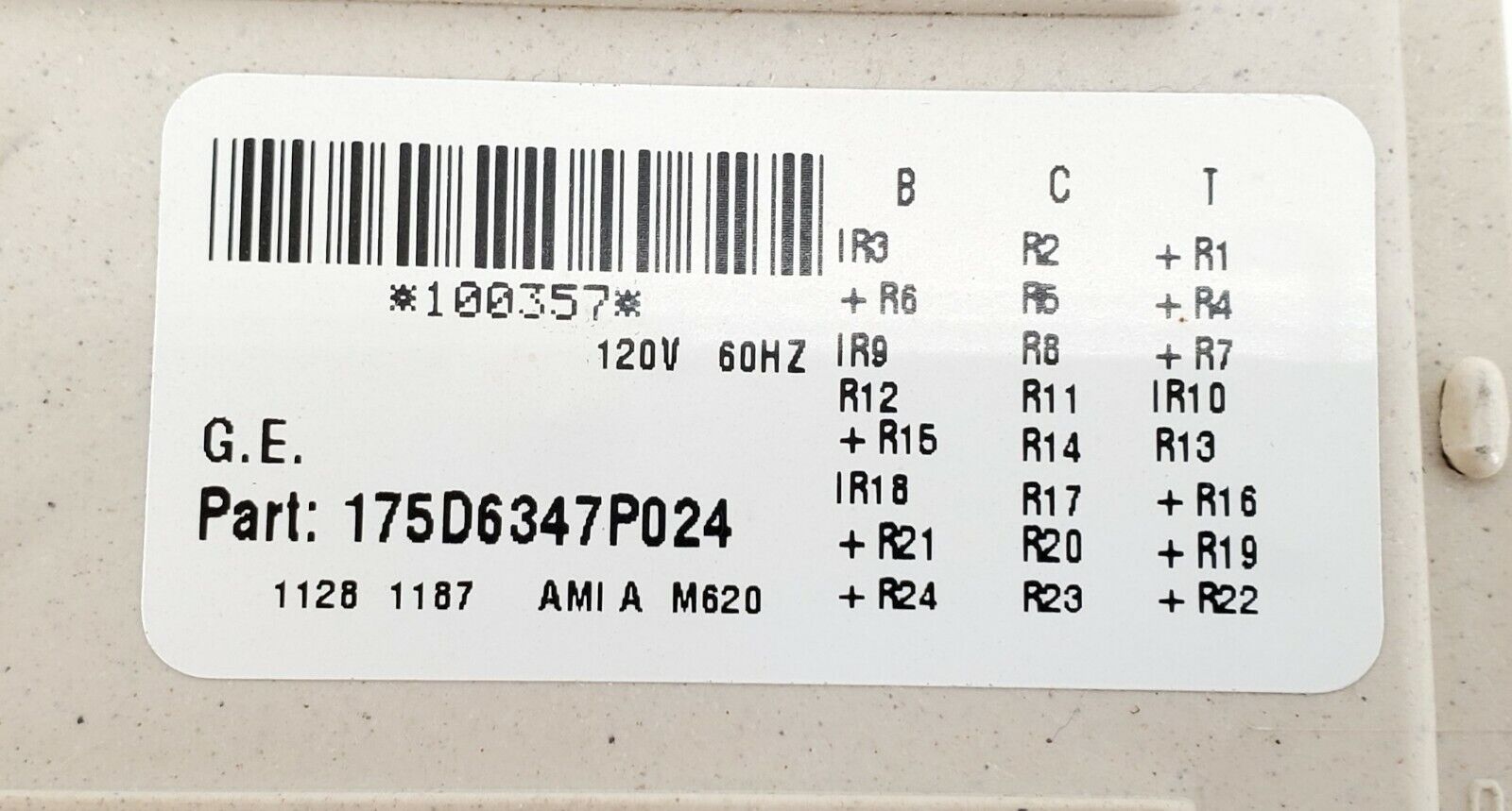 OEM  GE Washer Timer 175D6347P024
