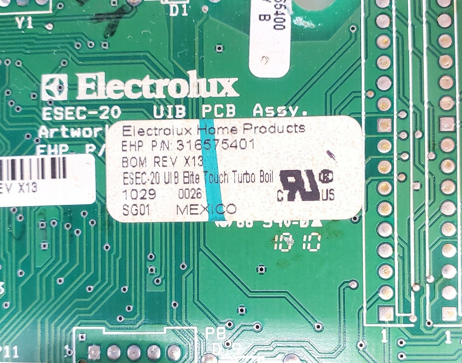 OEM  Kenmore Range Control 316575401