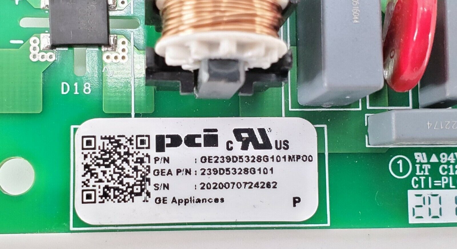 OEM  GE Refrigerator Control 239D5328G101