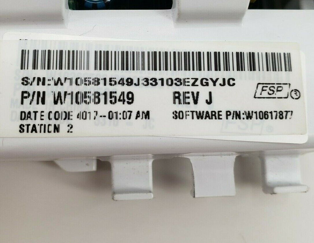 OEM  Whirlpool Washer Control W10581549