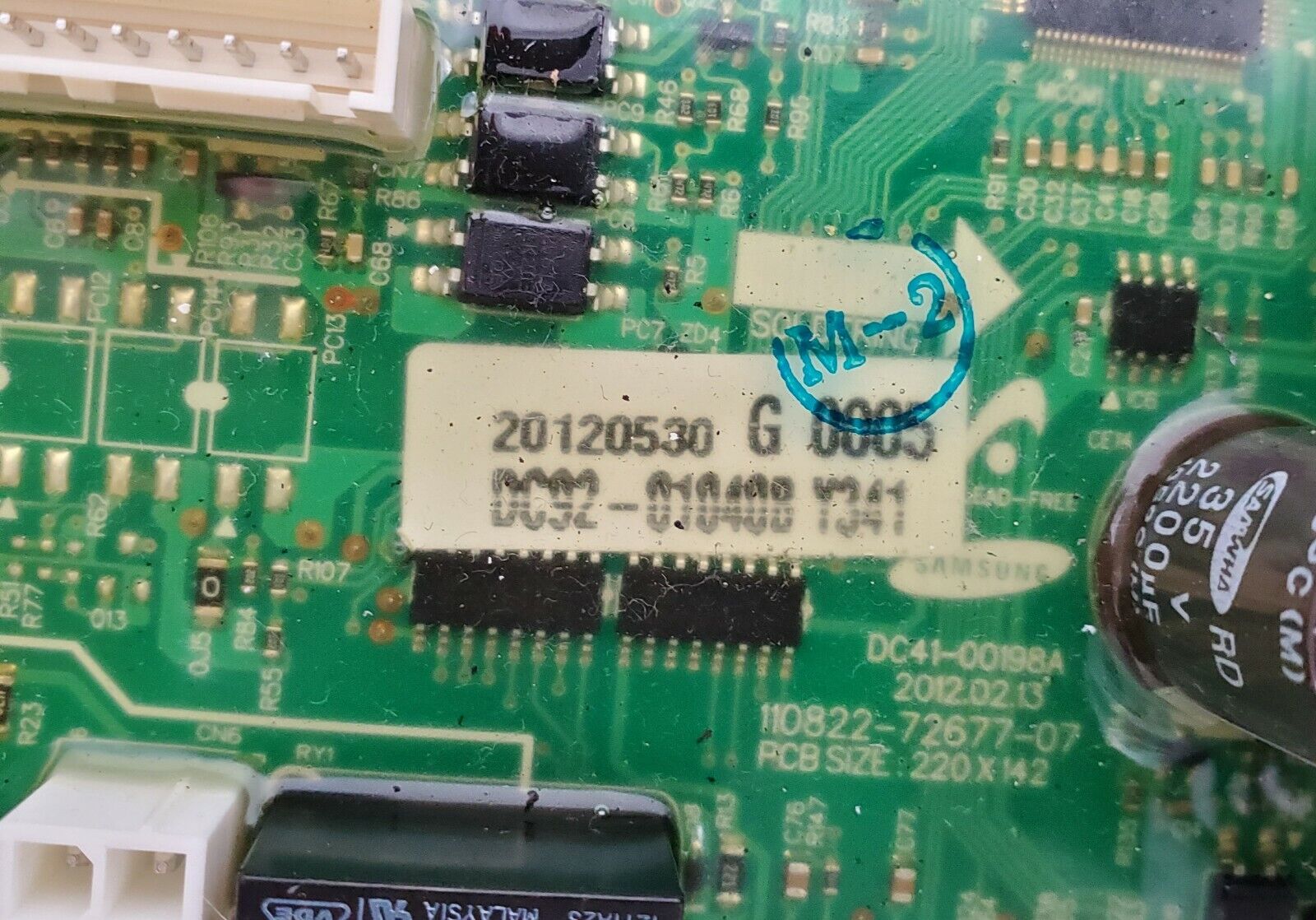 OEM  Samsung Washer Control Board DC92-01040B