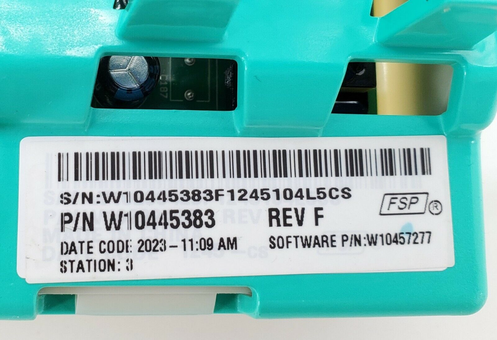 Whirlpool Washer Control  W10445383