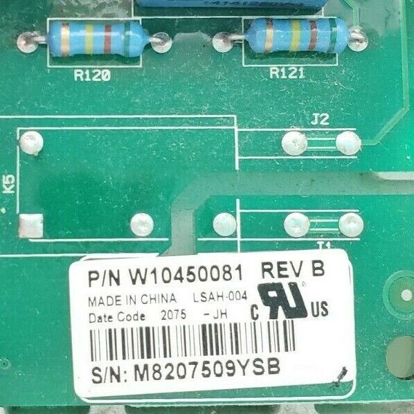 OEM Whirlpool Dryer Power Control W10450081 Same Day Ship & Lifetime Warranty